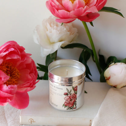 Bougie naturelle parfumée Pivoine - Belle de saison - Edition éphémère