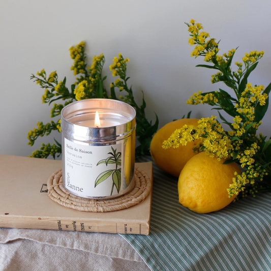 Bougie naturelle parfumée Verveine - Belle de saison - Edition éphémère