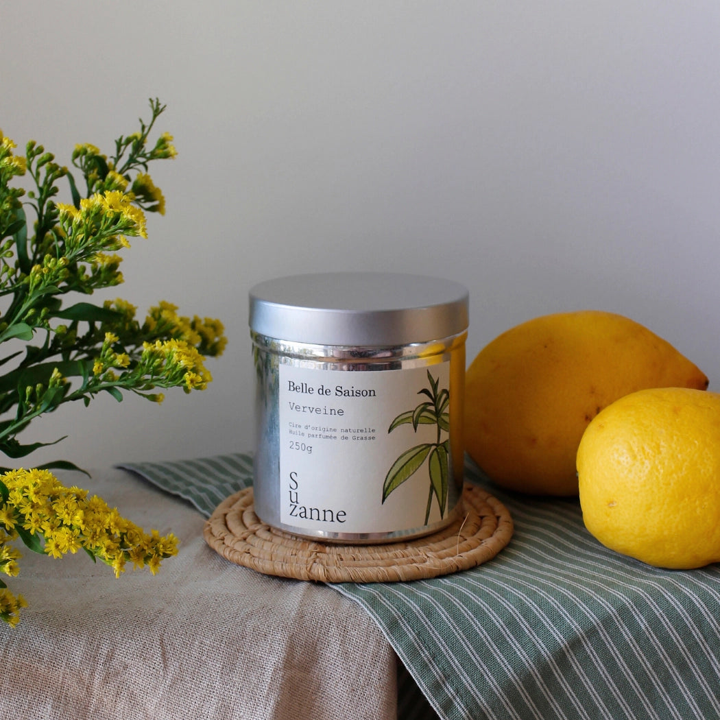 Bougie naturelle parfumée Verveine - Belle de saison - Edition éphémère
