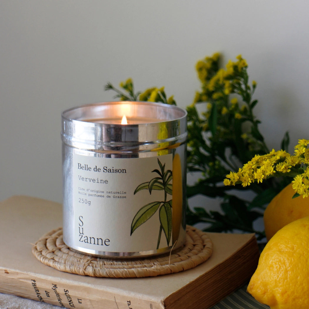 Bougie naturelle parfumée Verveine - Belle de saison - Edition éphémère
