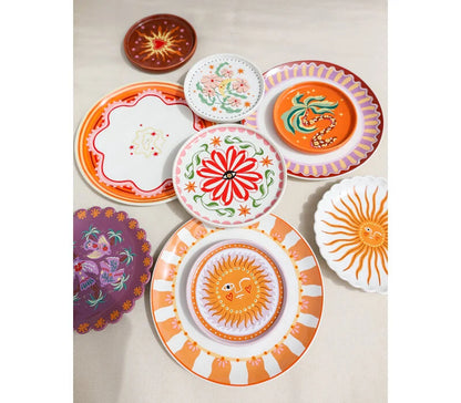 Assiette décorative vide poche flower